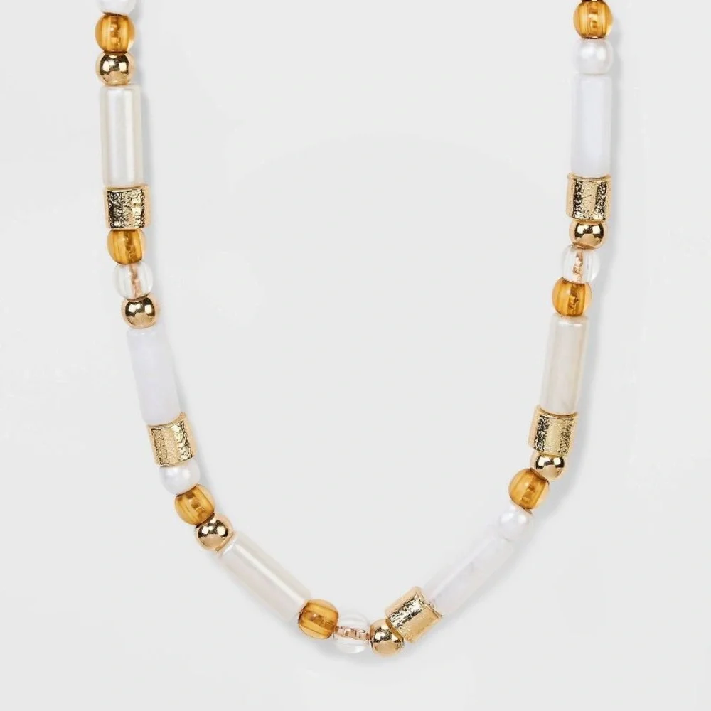 NWT! SUGARFIX by BaubleBar Beaded Statement Necklace - Picture 4 of 7